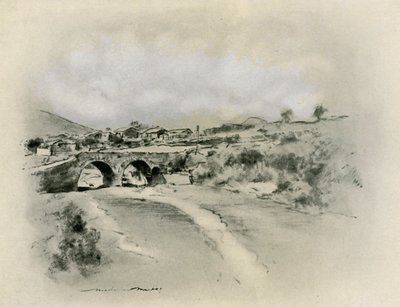 Bir Meksika Köyü by Mortimer Ludington Menpes
